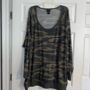 Torrid camo long sleeve 5x shirt